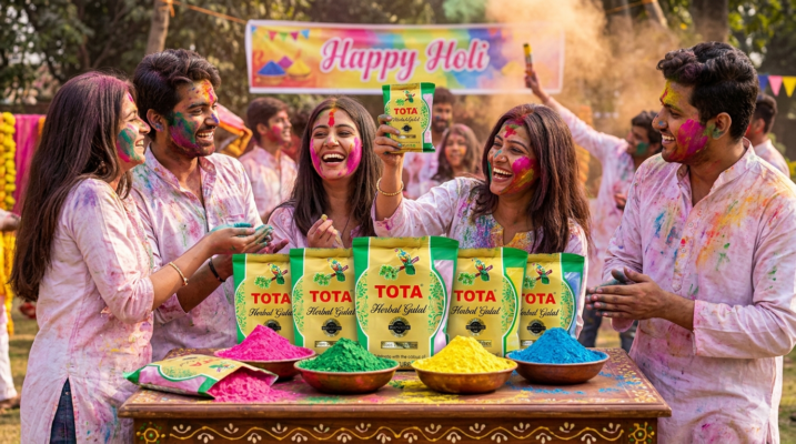 Herbal Holi Colors - Tota Brand